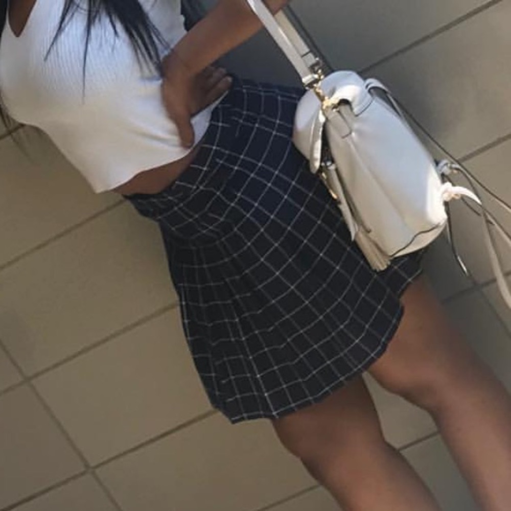 plaid skirt